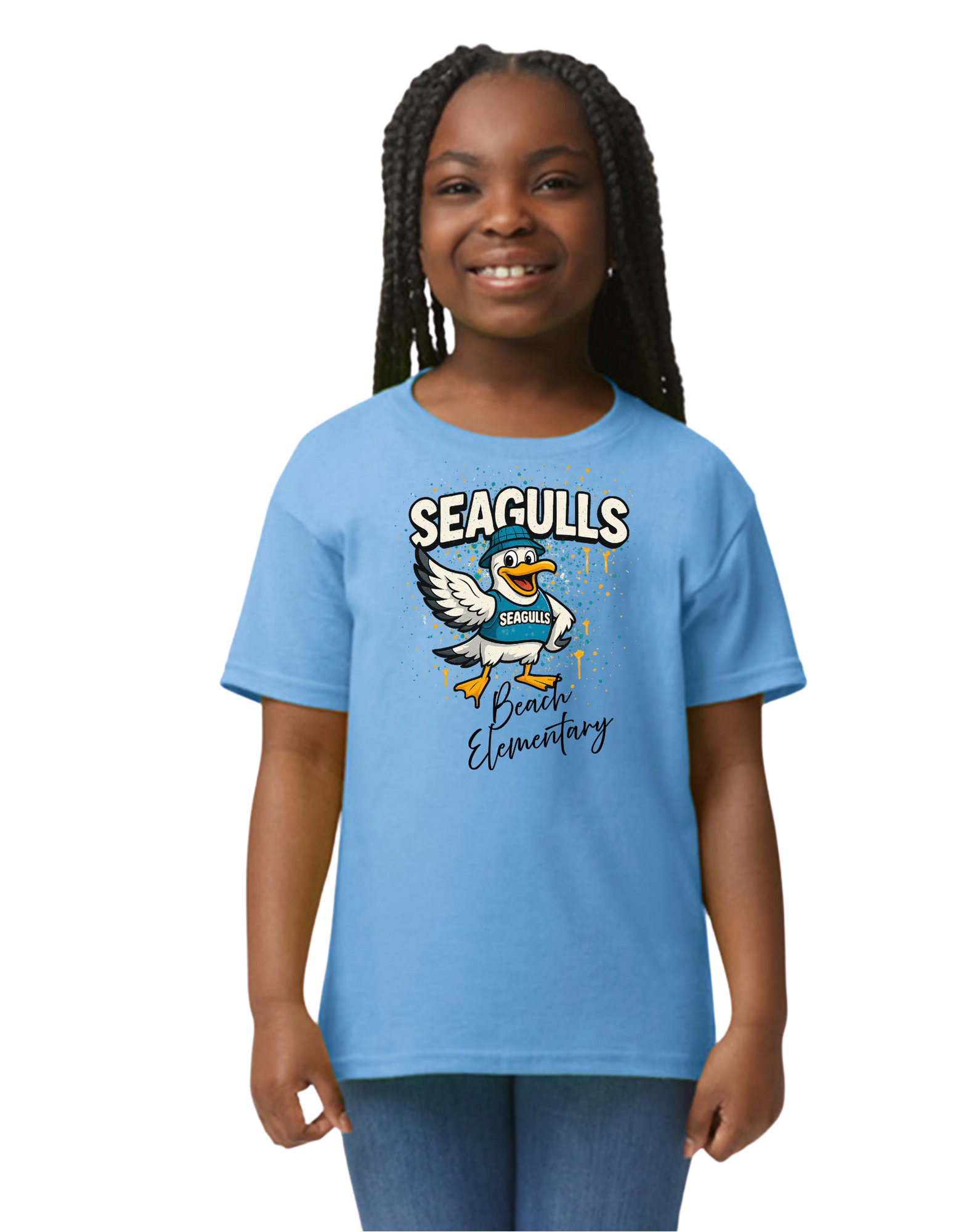 Paint Splat Seagulls