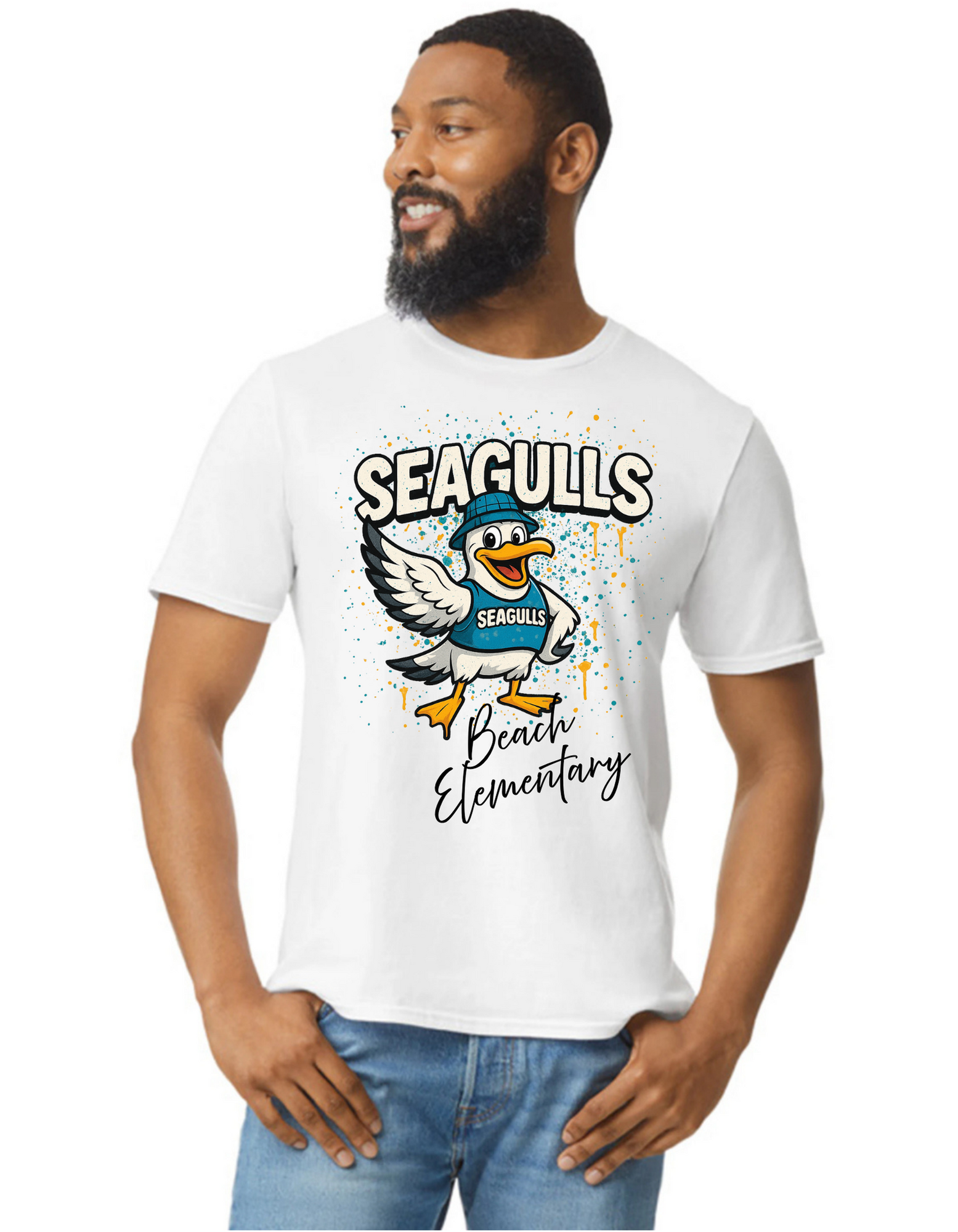 Paint Splat Seagulls