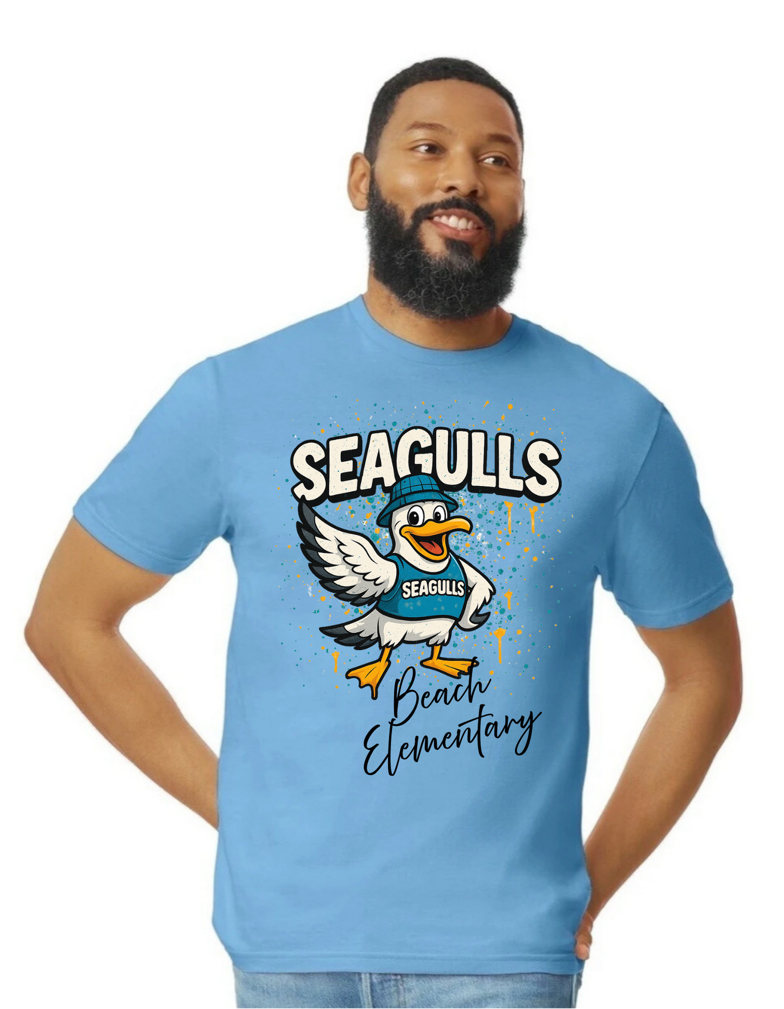 Paint Splat Seagulls