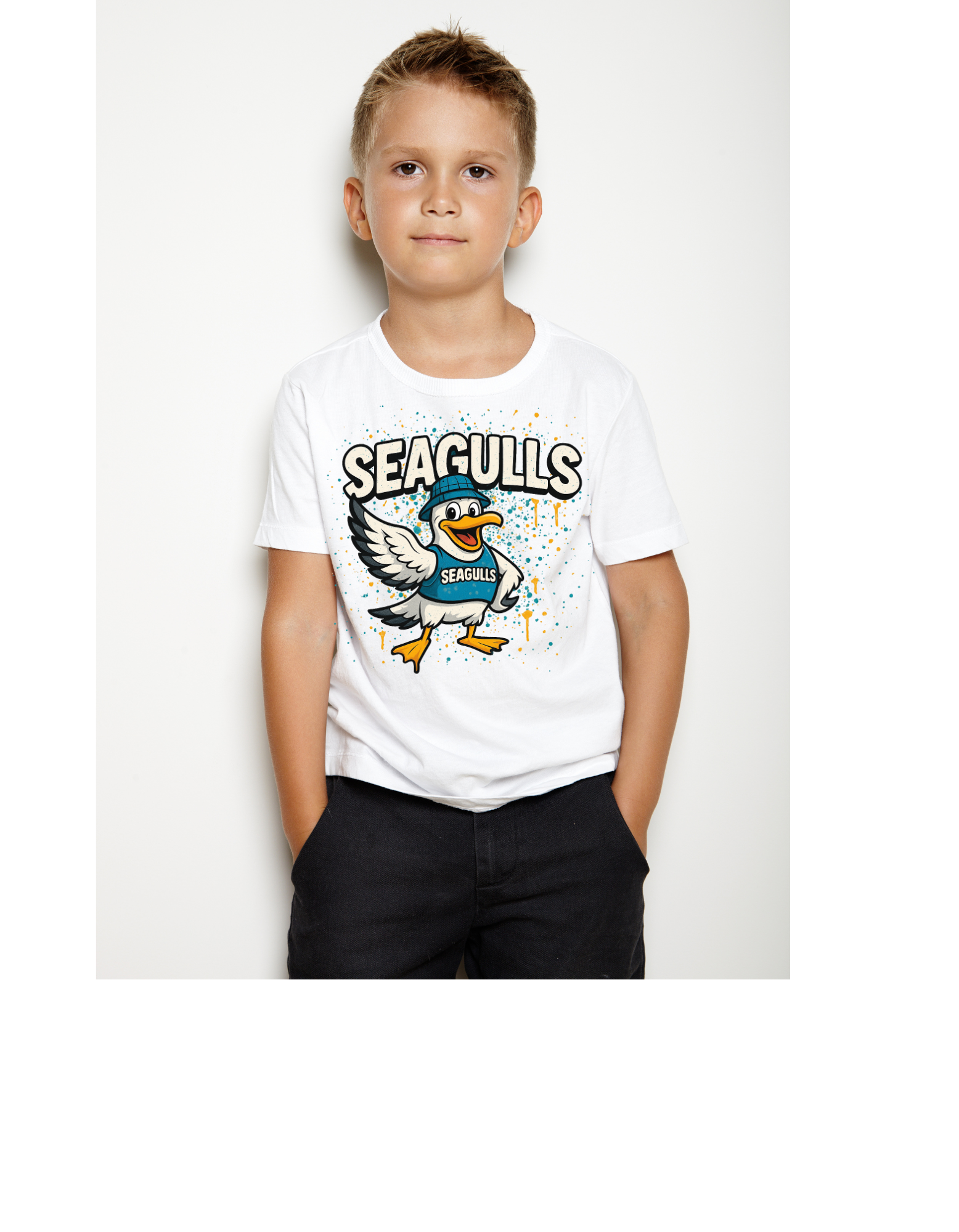 Paint Splat Seagulls