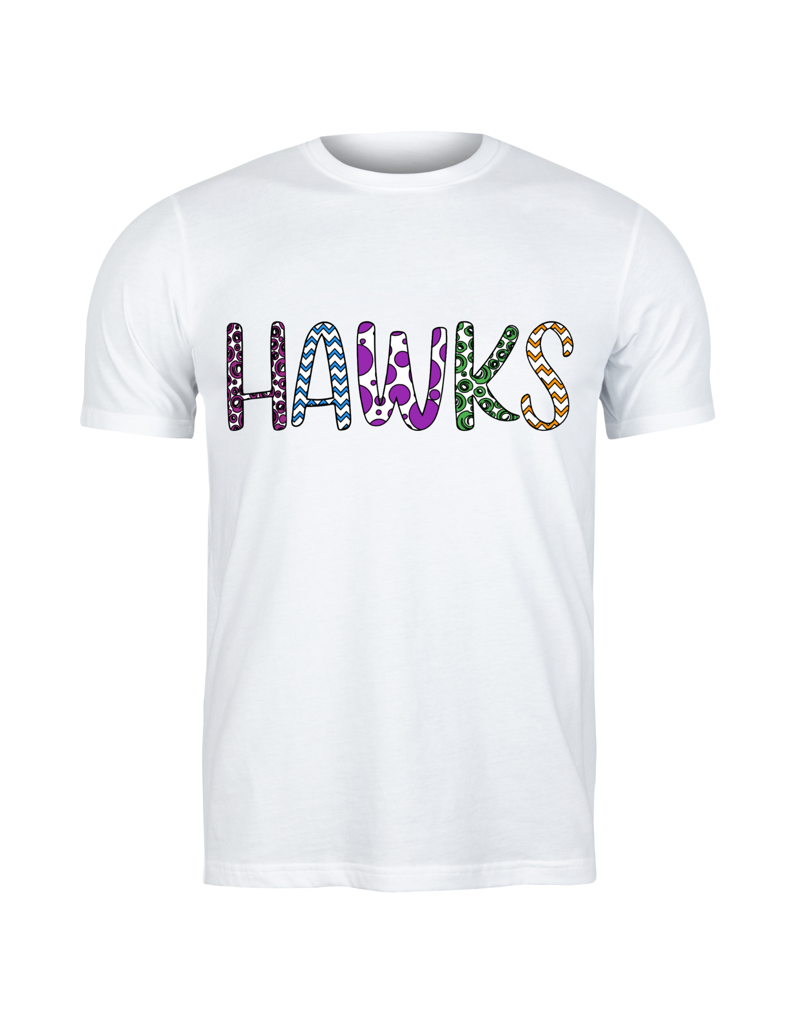 Hawks Colorful (Purple dots)