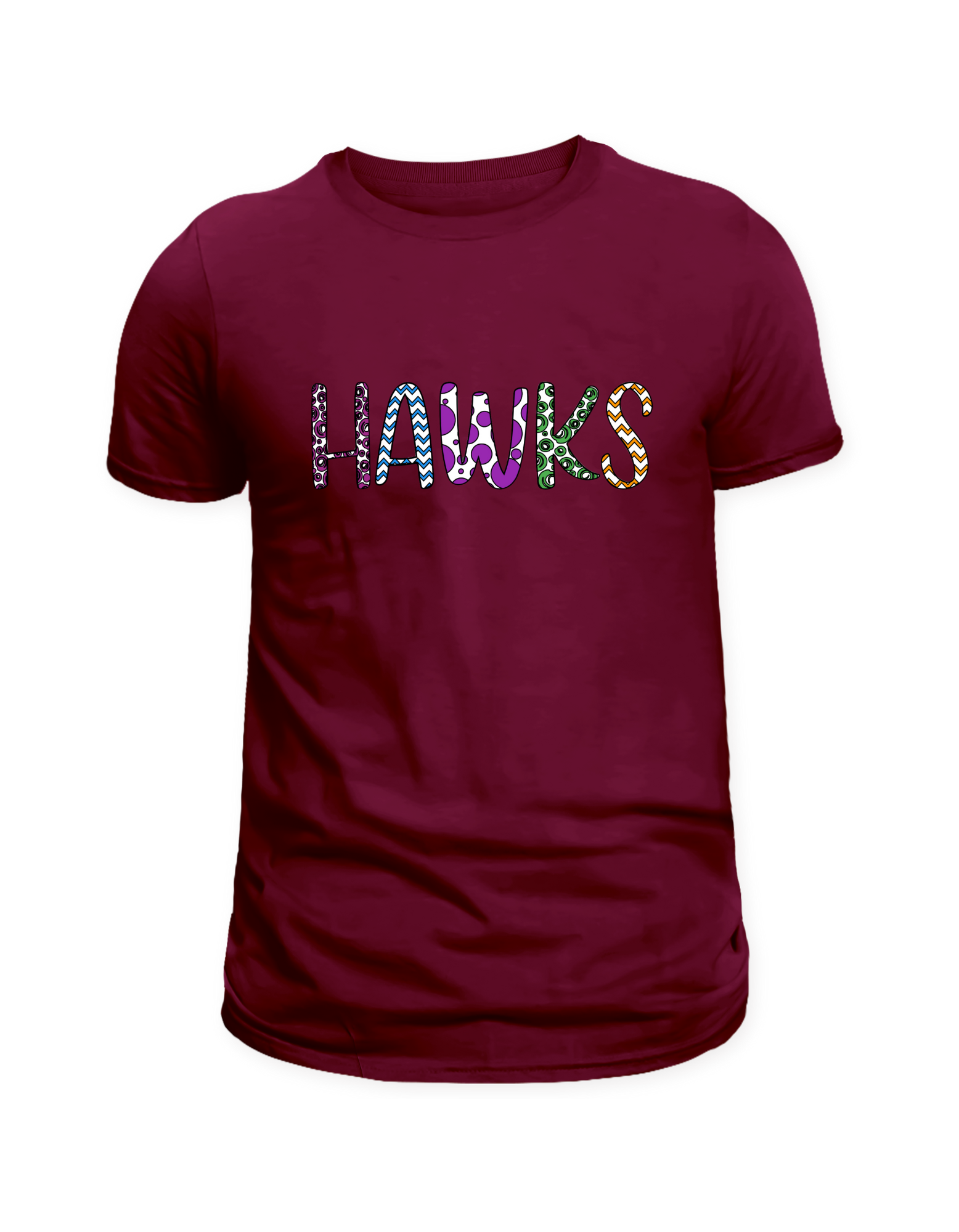 Hawks Colorful (Purple dots)