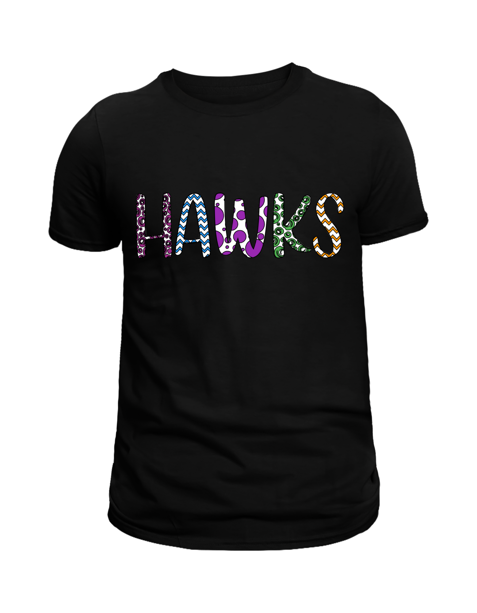 Hawks Colorful (Purple dots)