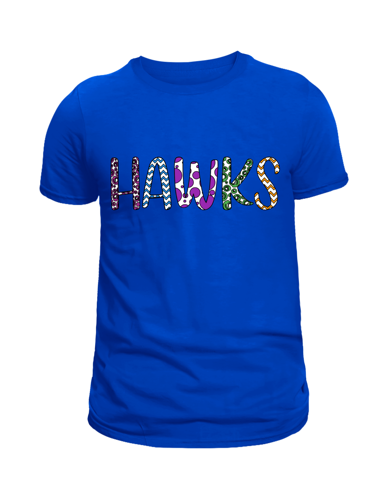 Hawks Colorful (Purple dots)