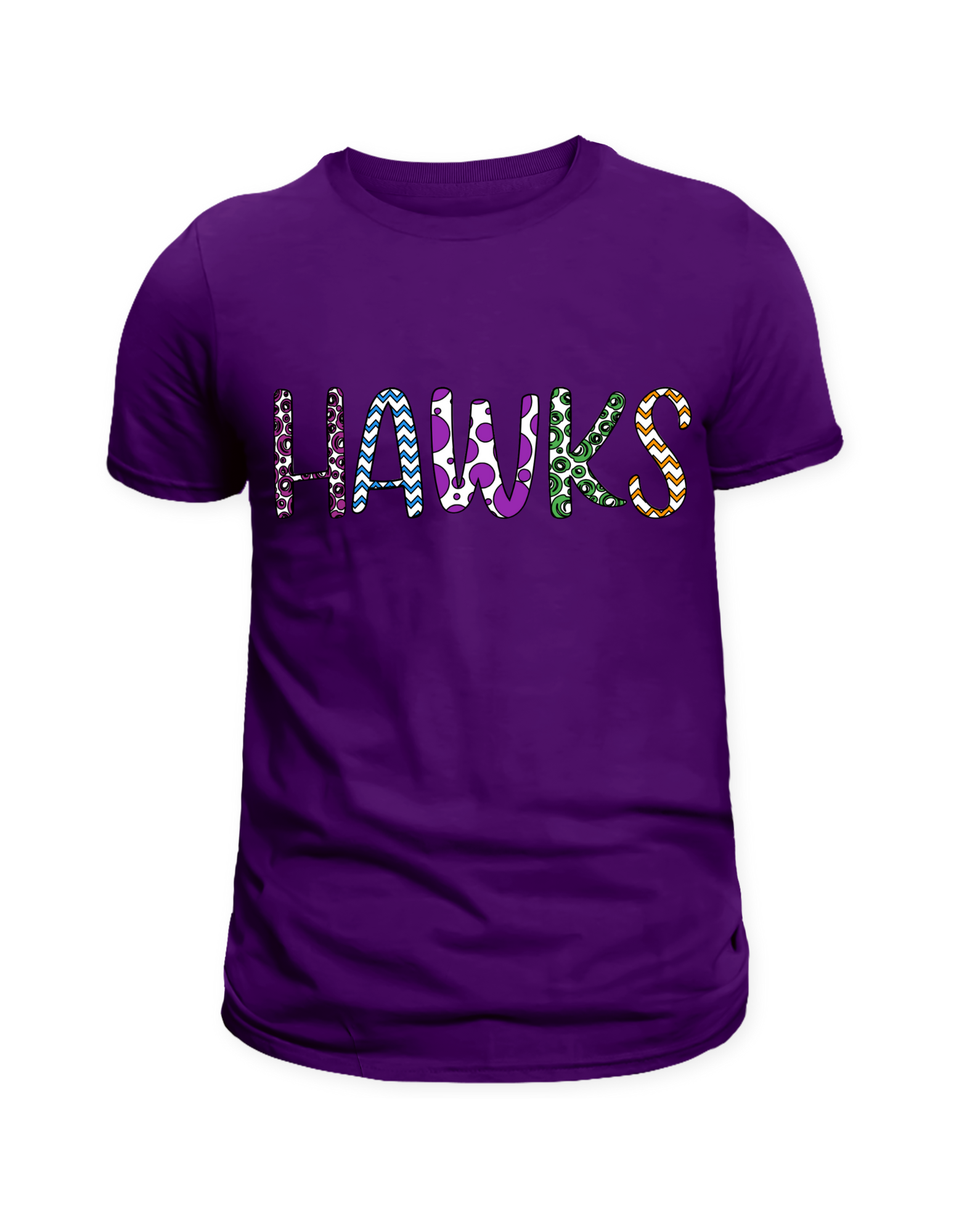 Hawks Colorful (Purple dots)