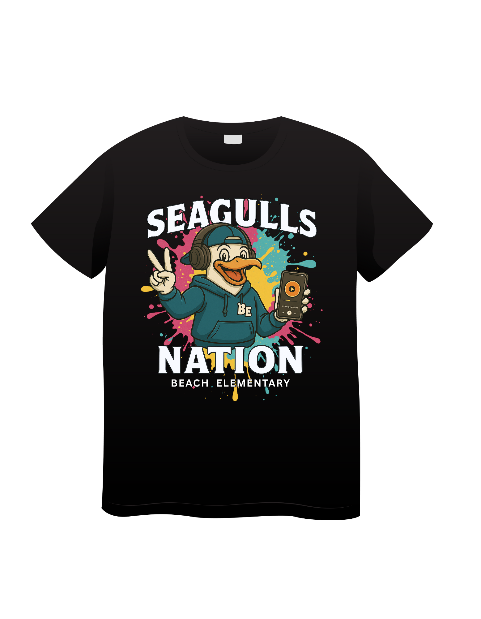 Seagulls Nation Pink splat