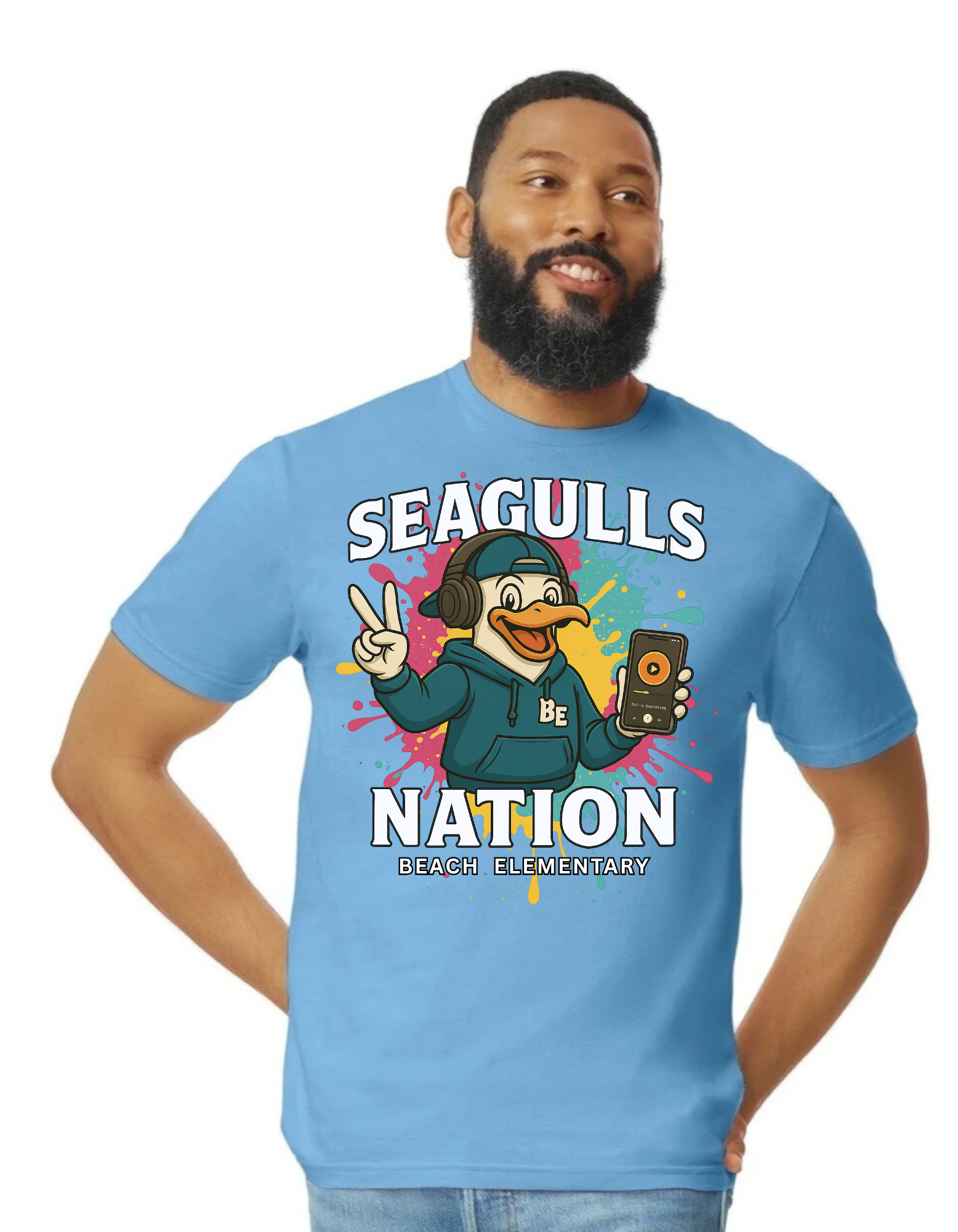 Seagulls Nation Pink splat