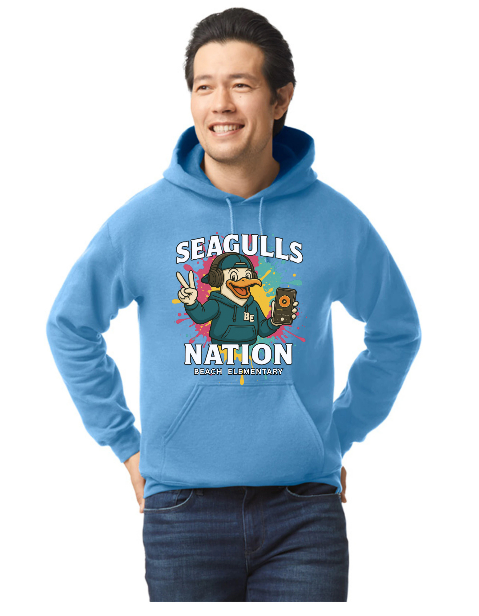 Seagulls Nation Pink splat